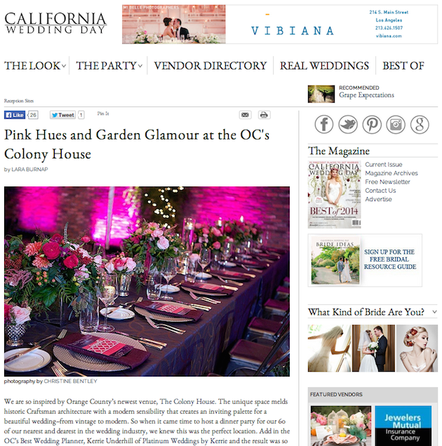 Featured on California Wedding Day!
