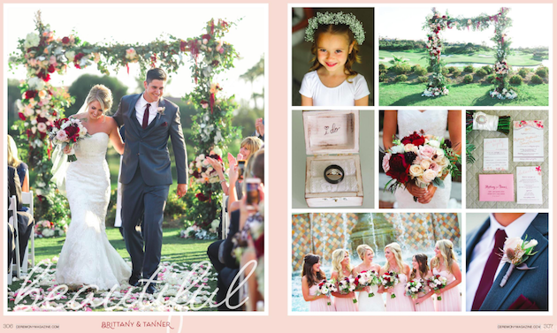 Featured in Ceremony Magazine OC | Brittany + Tanner