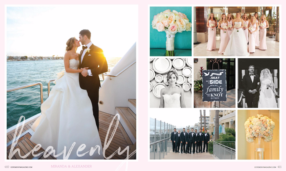 Blush Balboa Bay Resort Wedding Featured in Ceremony Magazine