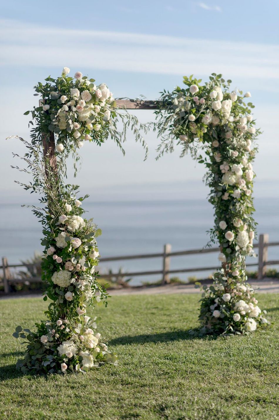 Elegant White Wedding at Bacara Resort - Flowers by Cina