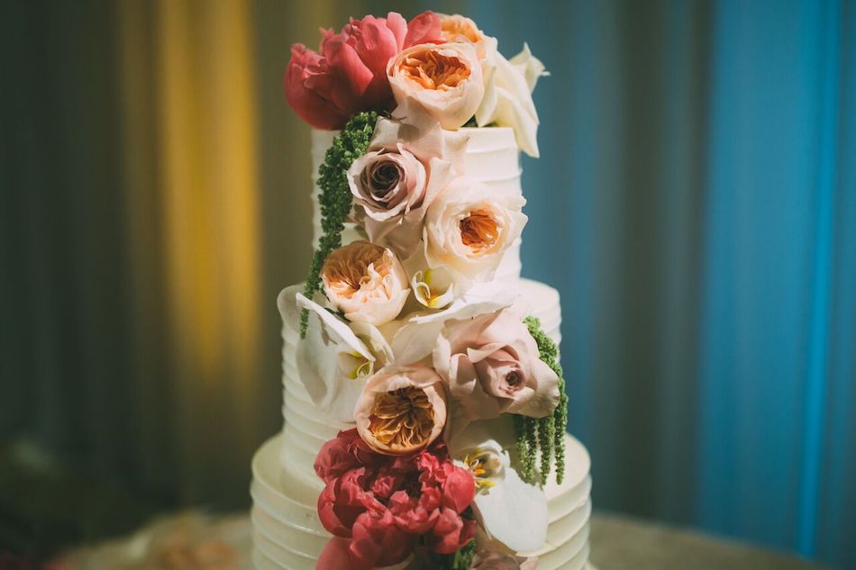 wedding cake, cake, flowers, beautiful blush, florist