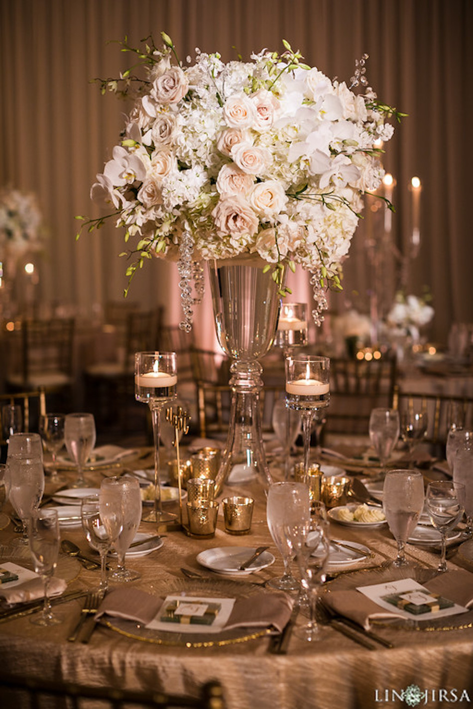 centerpieces, white flowers, florist, wedding flowers, reception, enchanting laguna cliffs marriott