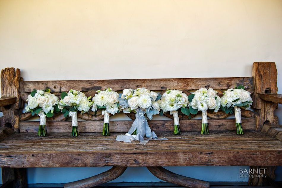 elegant outdoor wedding, flowers by cina, powdery floral design