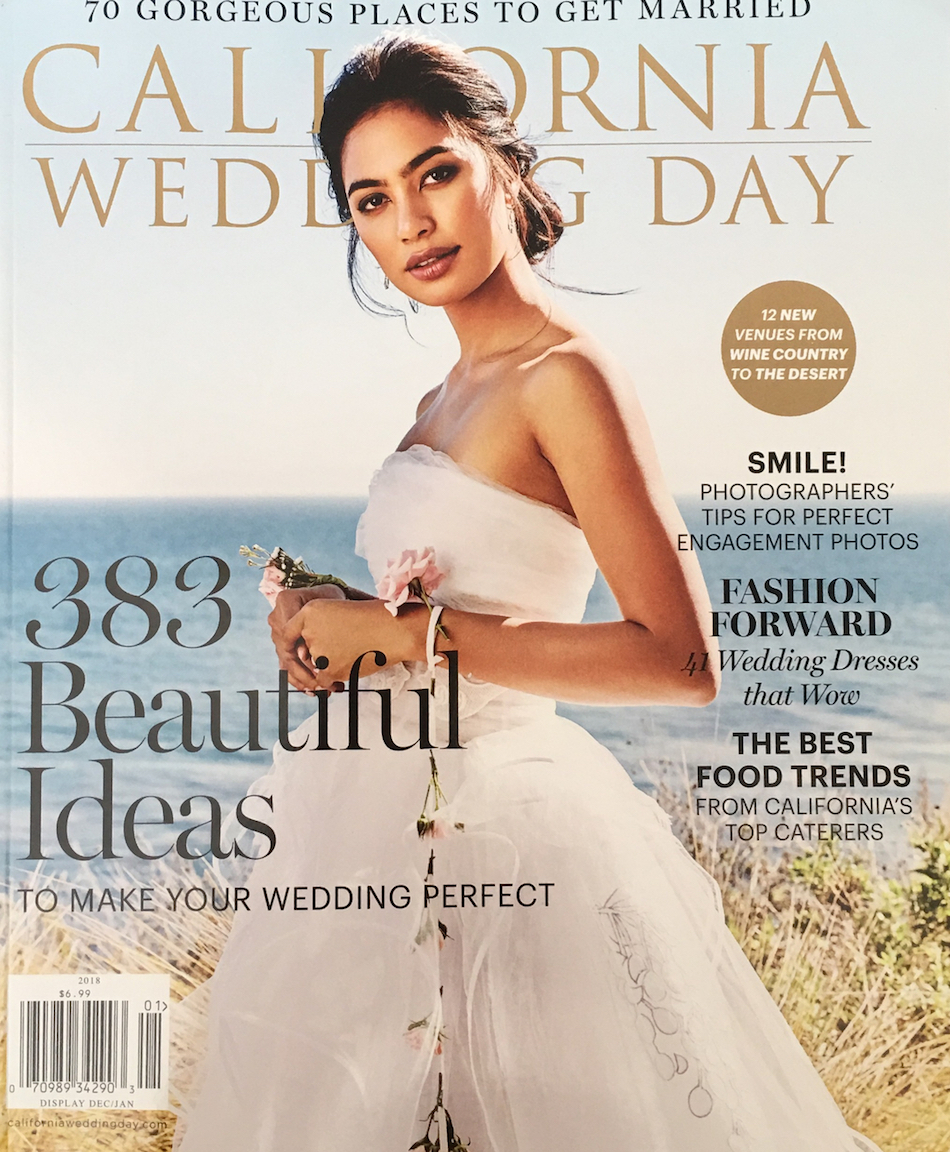 Featured In California Wedding Day Magazine Flowers By Cina