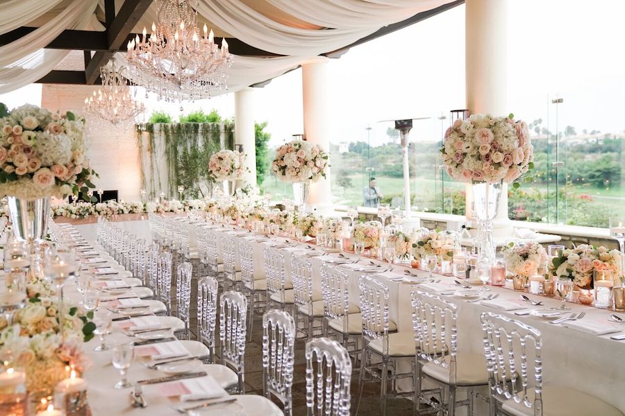 White And Blush Wedding Bliss At Monarch Beach Resort Flowers By Cina