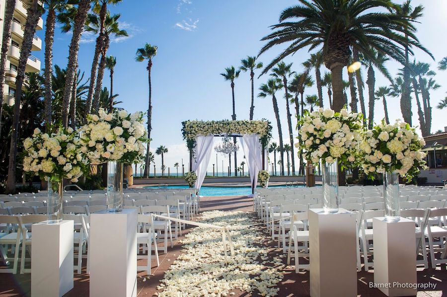 A Chic White Wedding at The Waterfront Beach Resort