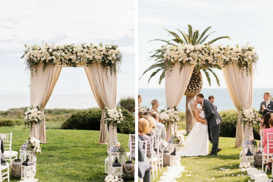 zach ertz, julie Johnston, philadelphia eagles, super bowl, bacara resort, kelsey events, white wedding, flowers by cina, orange county florist, orange county floral design, floral design