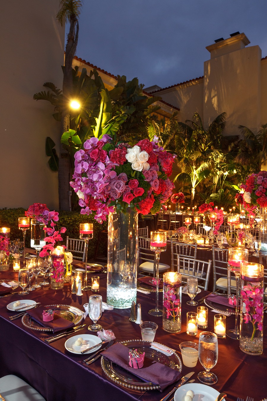 Ritz Carlton Laguna Niguel, pink hued ceremony, Lisa Simpson Weddings, Flowers by Cina, Frank Salas