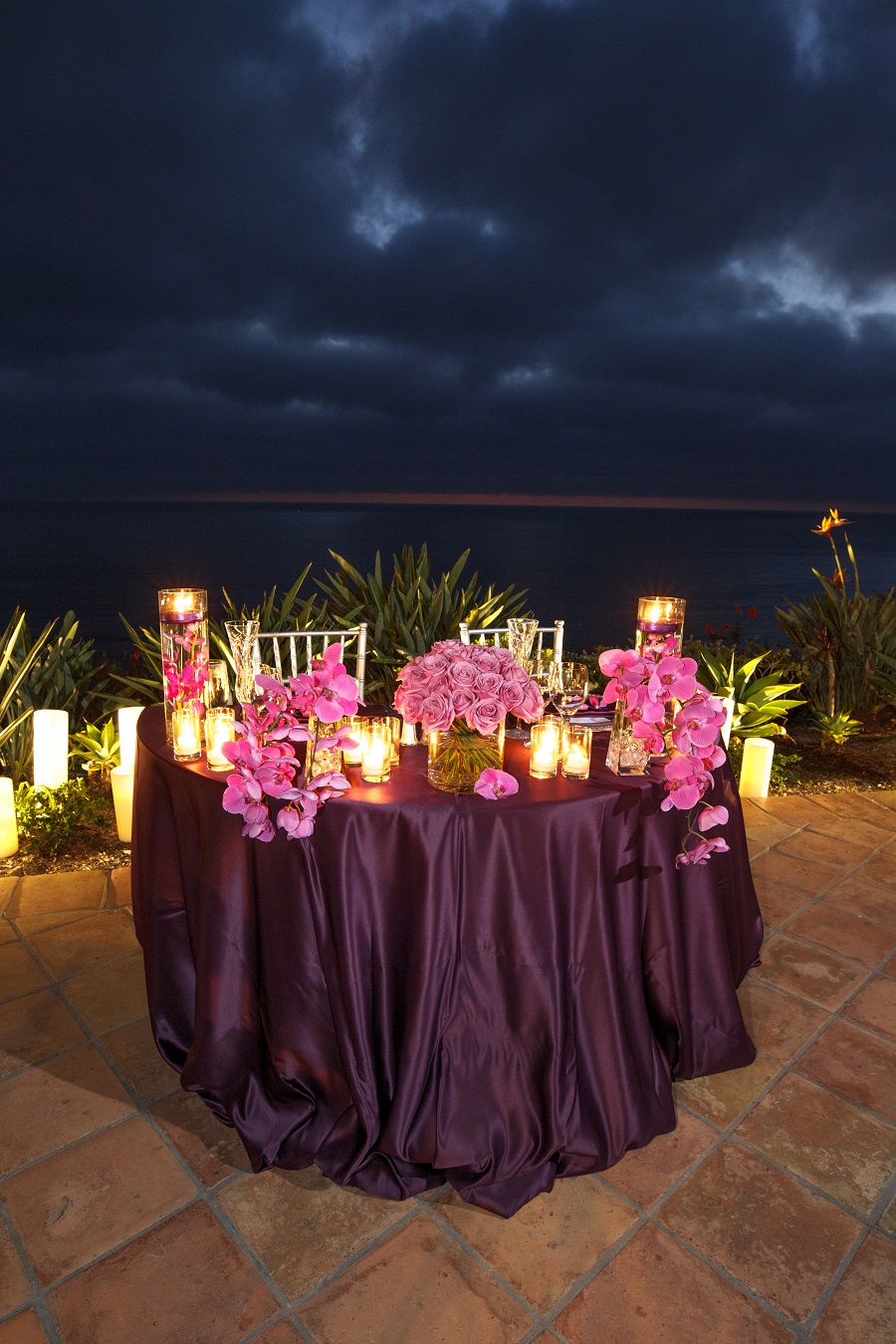 Ritz Carlton Laguna Niguel, pink hued ceremony, Lisa Simpson Weddings, Flowers by Cina, Frank Salas