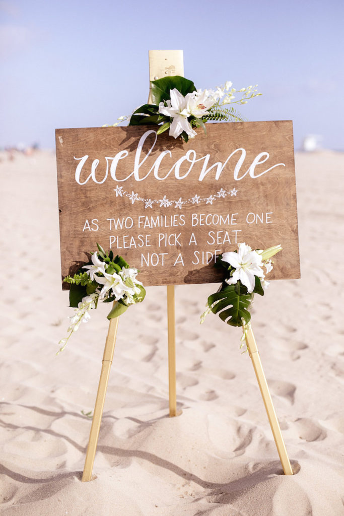 flowers by cina, beach wedding, navy blue wedding