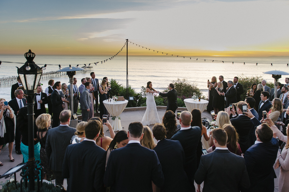 first dance, outdoor wedding reception, bride and groom, traditional pastel wedding, Flowers by Cina, orange county wedding florist, orange county weddings, floral design, orange county floral designer, floral designer