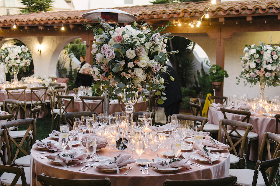 outdoor reception, pastel reception, pastel tablescape, floral design, florist, wedding florist, wedding flowers, orange county weddings, orange county wedding florist, orange county florist, orange county floral design, flowers by cina