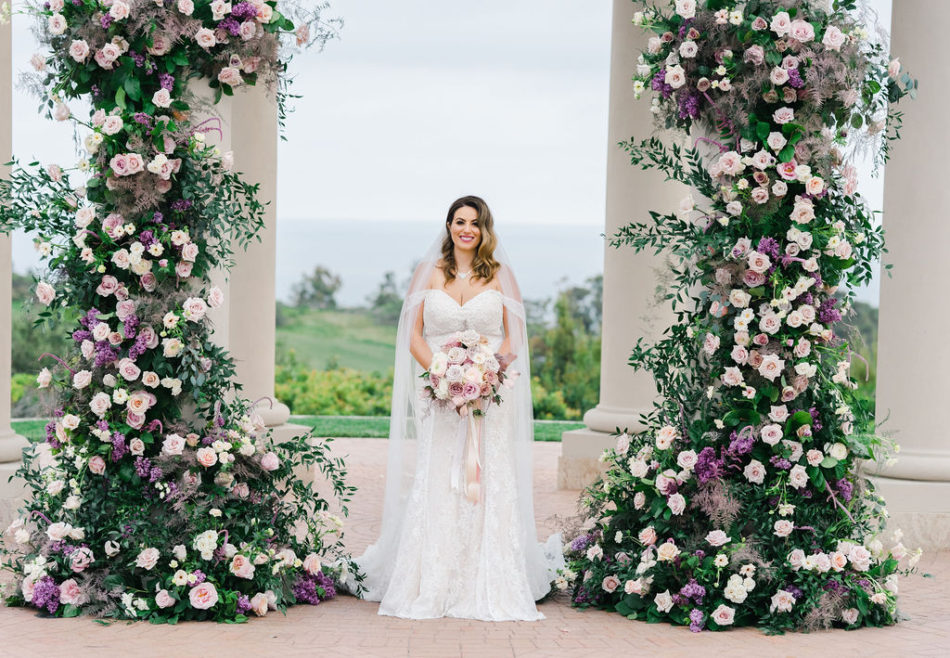 floral design, florist, wedding florist, wedding flowers, orange county weddings, orange county wedding florist, orange county florist, orange county floral design, flowers by cina, purple floral decor, bride, lilac florals