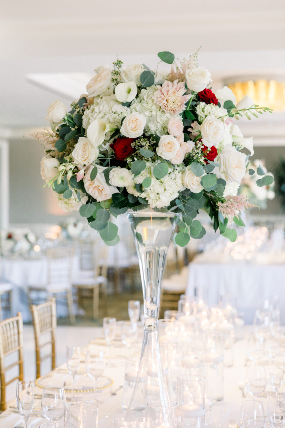 Blush Wedding with Pops of Red at Beautiful Balboa Bay Resort - Flowers ...