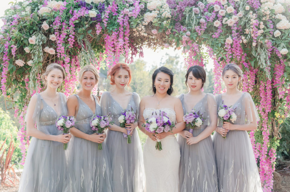 Lavender-hued Outdoor Wedding in Laguna Beach