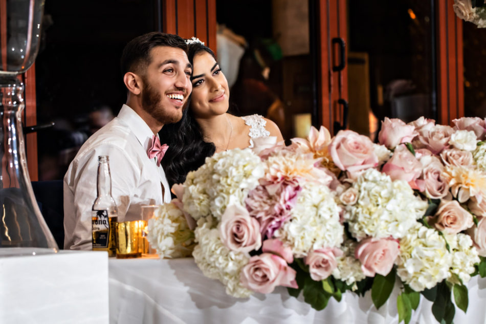 heartwarming persian wedding, sweetheart table, bride and groom, newlyweds, floral design, florist, wedding florist, wedding flowers, orange county weddings, orange county wedding florist, orange county florist, orange county floral design, flowers by cina