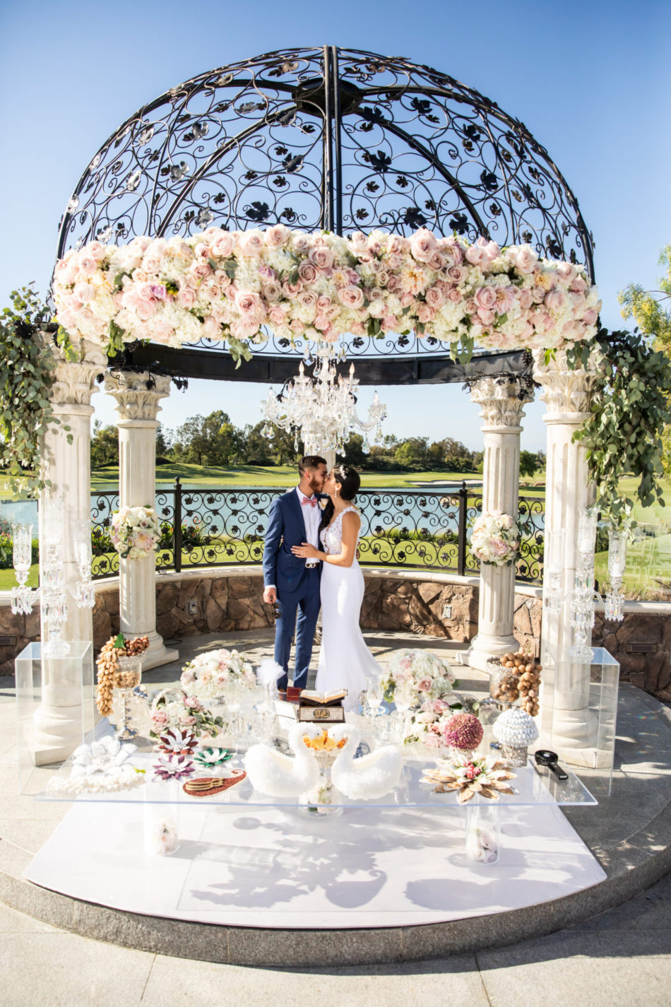 floral arch, pink floral arch, blush floral arch, floral design, florist, wedding florist, wedding flowers, orange county weddings, orange county wedding florist, orange county florist, orange county floral design, flowers by cina