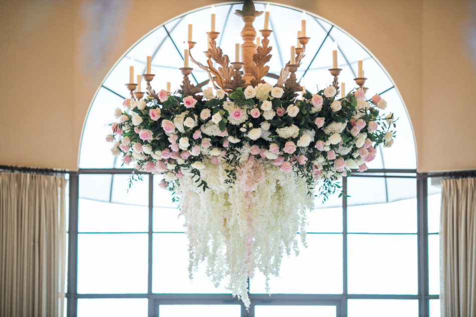 floral chandelier, ceiling blooms, blush florals, floral design, florist, wedding florist, wedding flowers, orange county weddings, orange county wedding florist, orange county florist, orange county floral design, flowers by cina