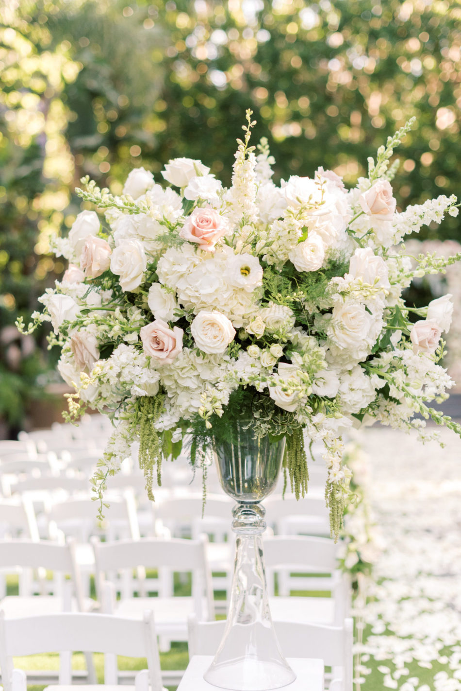 beverly hills wedding, four seasons, blush ceremony florals, floral design, florist, wedding florist, wedding flowers, orange county weddings, orange county wedding florist, orange county florist, orange county floral design, flowers by cina