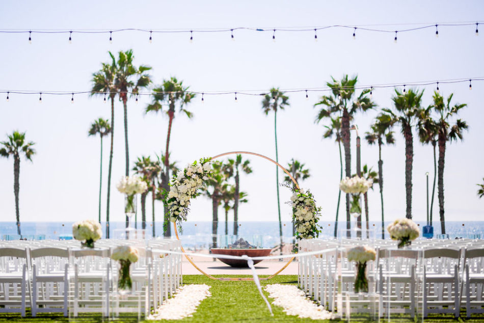 petalfilled aisle, white ceremony, ethereal white wedding, florist, wedding florist, wedding flowers, orange county weddings, orange county wedding florist, orange county florist, orange county floral design, flowers by cina