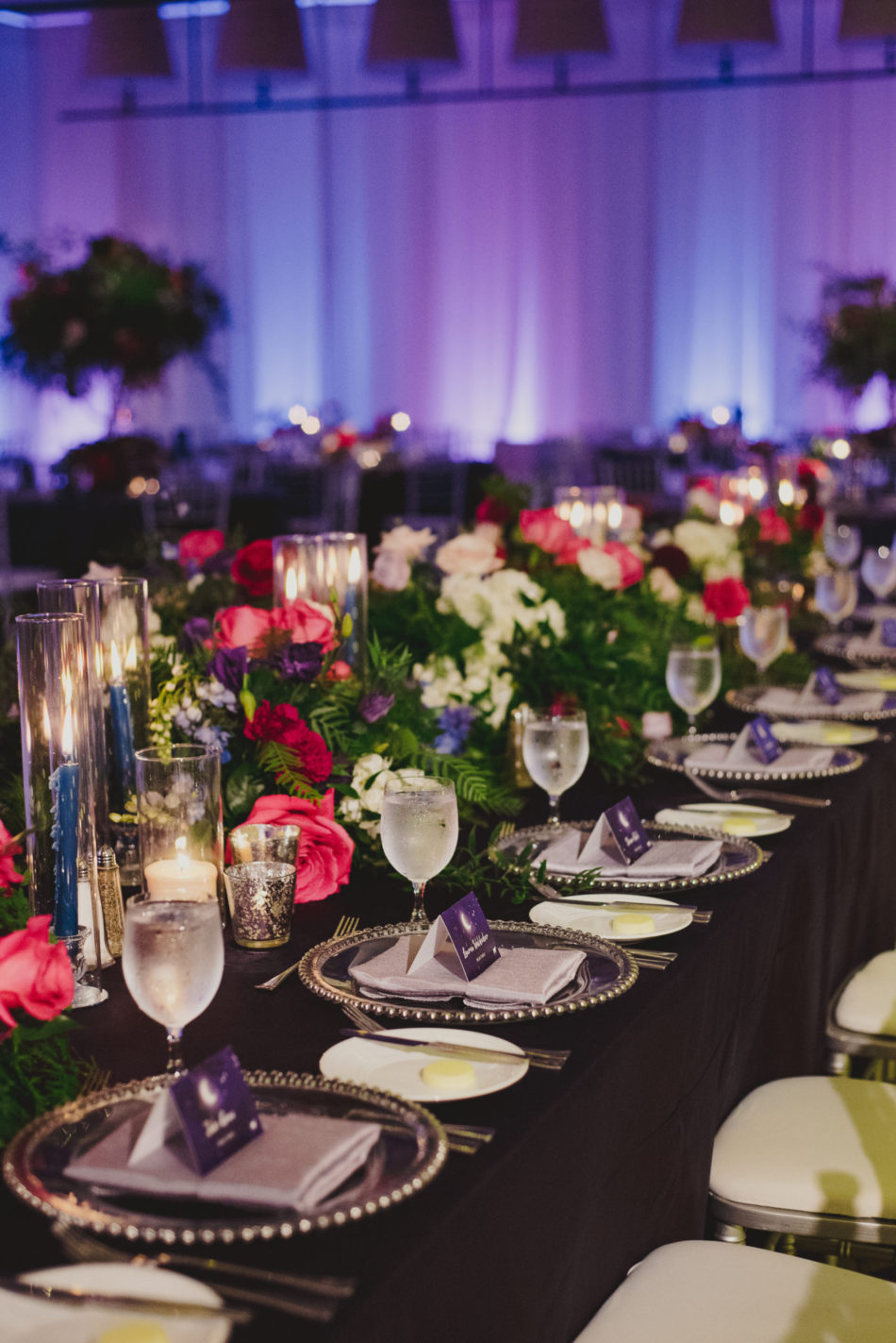 colorful centerpiece, colorful reception, vibrant oceanfront wedding, floral design, florist, wedding florist, wedding flowers, orange county weddings, orange county wedding florist, orange county florist, orange county floral design, flowers by cina