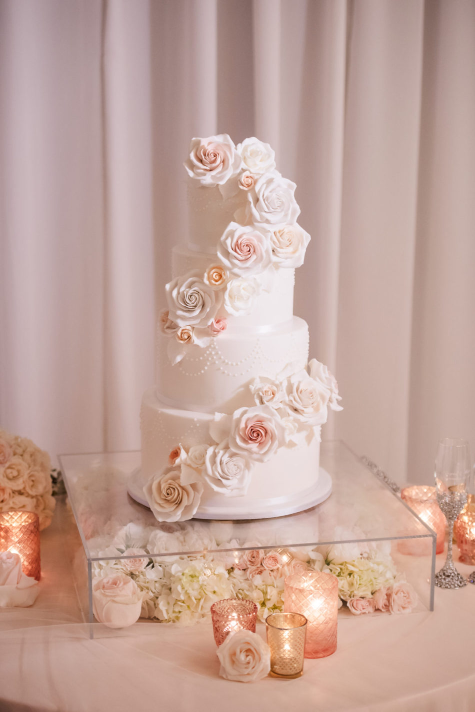 wedding cake, blush cake decor, dreamy seaside wedding, floral design, florist, wedding florist, wedding flowers, orange county weddings, orange county wedding florist, orange county florist, orange county floral design, flowers by cina