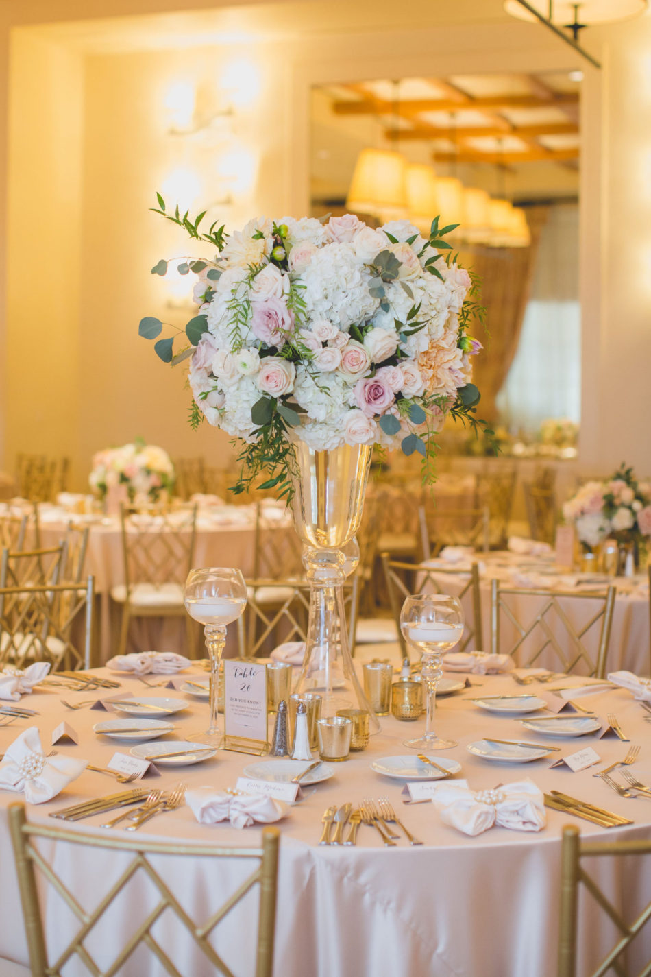 elevated blush centerpiece, blush reception florals, romantic pastel wedding, floral design, florist, wedding florist, wedding flowers, orange county weddings, orange county wedding florist, orange county florist, orange county floral design, flowers by cina