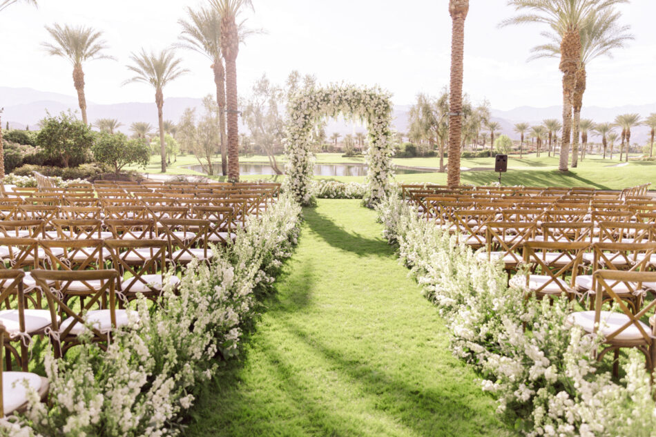 all-white ceremony florals, floral-lined aisle, memorable floral-filled ceremony setups, floral design, florist, wedding florist, wedding flowers, orange county weddings, orange county wedding florist, orange county florist, orange county floral design, flowers by cina