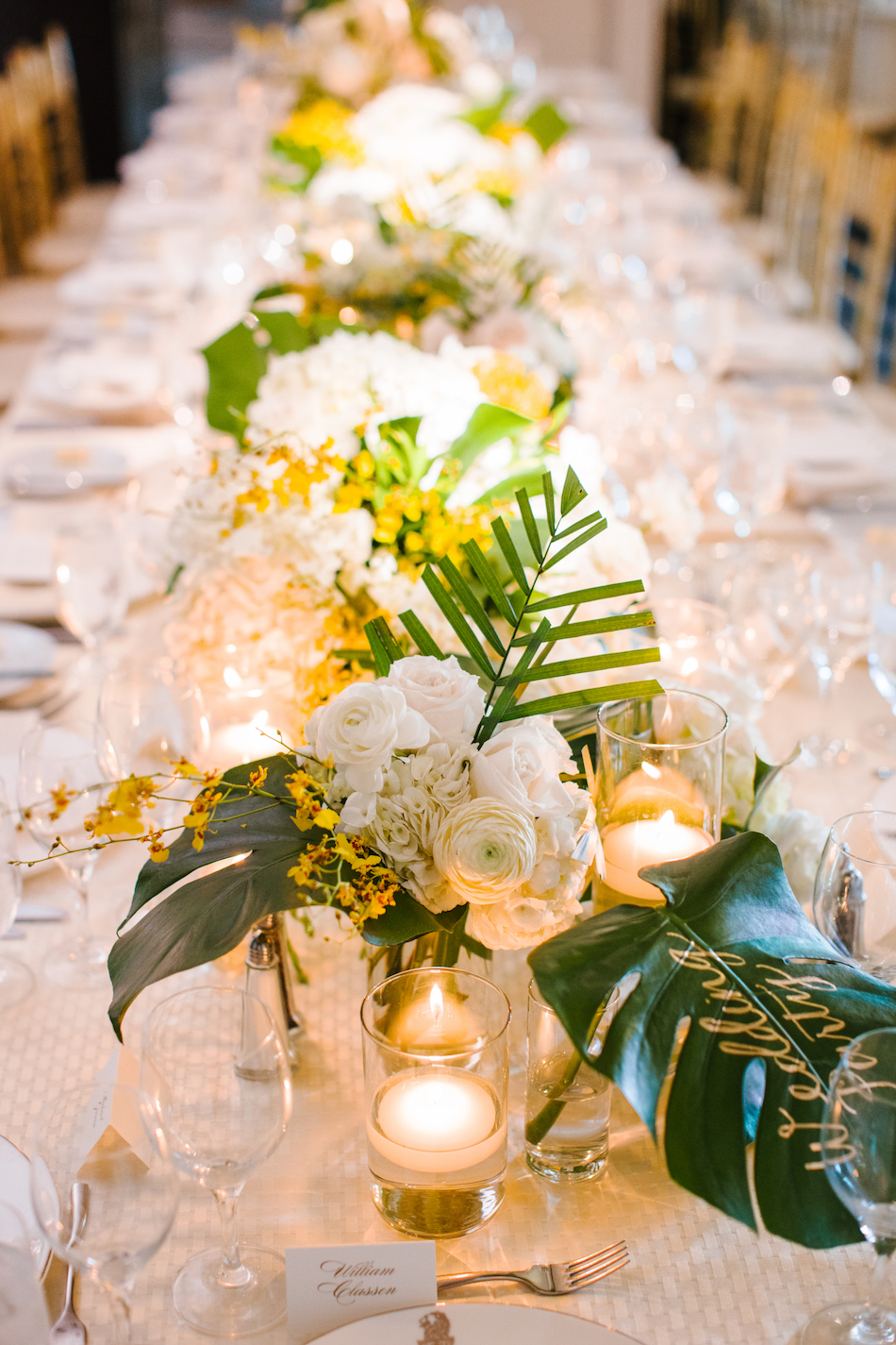 tropical wedding decor, tropical wedding florals, tropical centerpiece, floral design, florist, wedding florist, wedding flowers, orange county weddings, orange county wedding florist, orange county florist, orange county floral design, flowers by cina