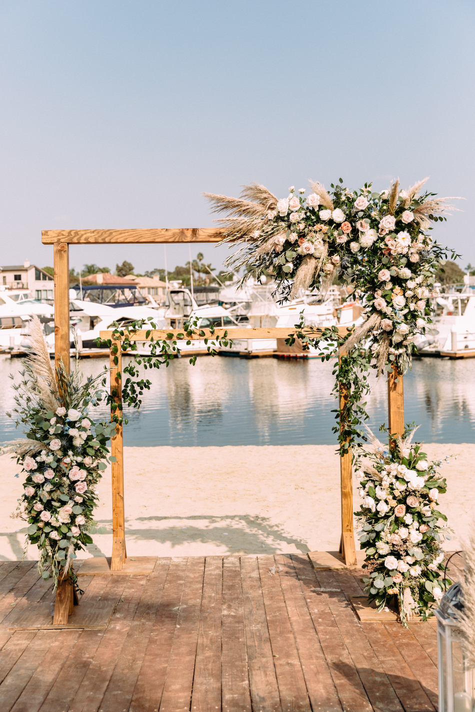 floral design, florist, wedding florist, wedding flowers, orange county weddings, orange county wedding florist, orange county florist, orange county floral design, flowers by cina, ceremony arch, floral arch, boho arch