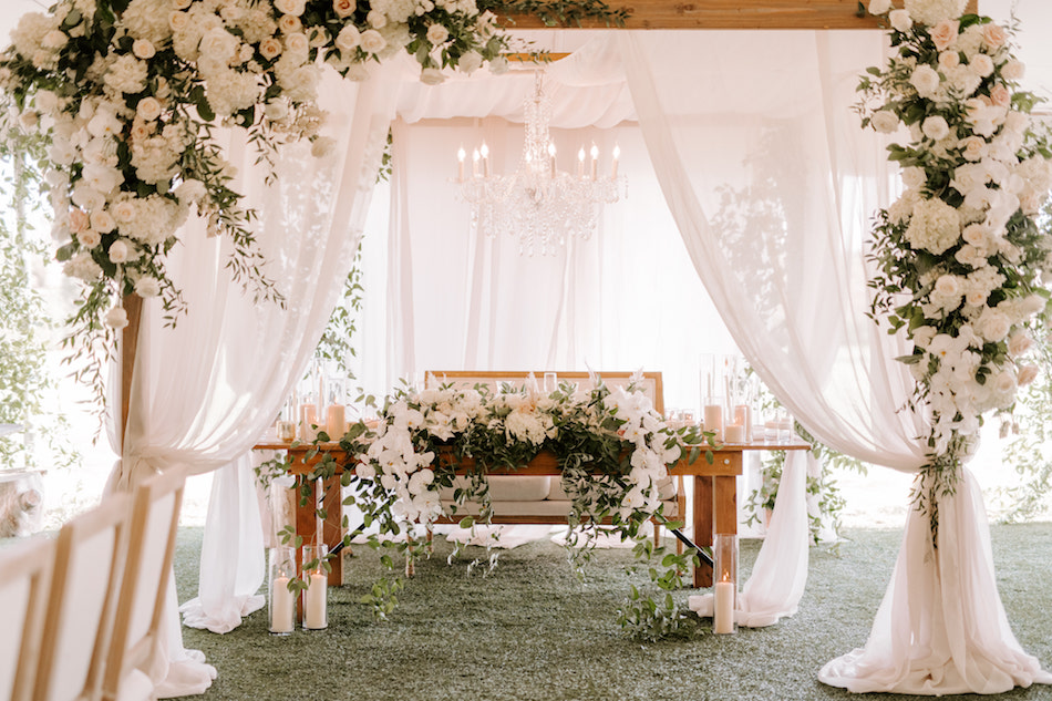 floral design, florist, wedding florist, wedding flowers, orange county weddings, orange county wedding florist, orange county florist, orange county floral design, flowers by cina, sweetheart table, boho sweetheart table, boho sweetheart table florals