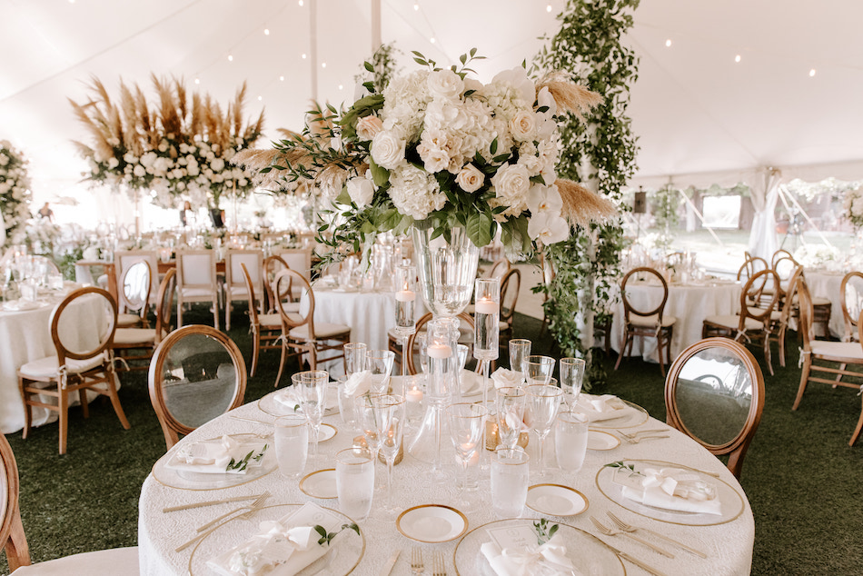 floral design, florist, wedding florist, wedding flowers, orange county weddings, orange county wedding florist, orange county florist, orange county floral design, flowers by cina, elevated centerpiece, boho reception florals, boho chic reception