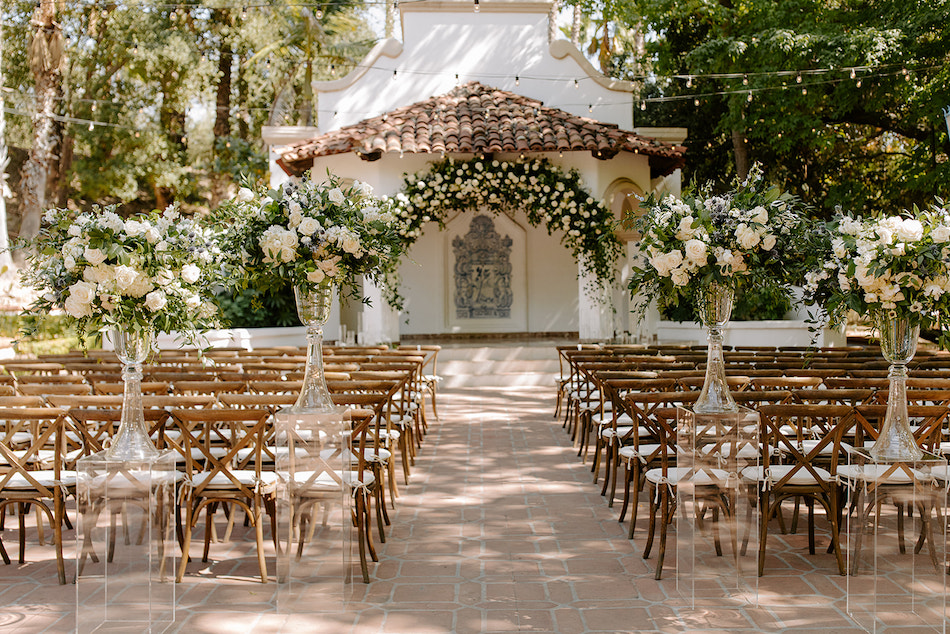 rustic ceremony, romantic ceremony, blush ceremony florals, floral design, florist, wedding florist, wedding flowers, orange county weddings, orange county wedding florist, orange county florist, orange county floral design, flowers by cina