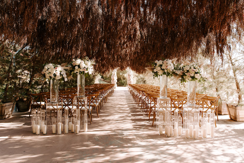 whimsical ceremony, acrylic floral stands, floral design, florist, wedding florist, wedding flowers, orange county weddings, orange county wedding florist, orange county florist, orange county floral design, flowers by cina