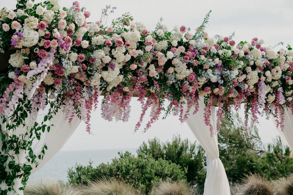 pink wedding florals, ceremony florals, pink chuppah, floral design, florist, wedding florist, wedding flowers, orange county weddings, orange county wedding florist, orange county florist, orange county floral design, flowers by cina