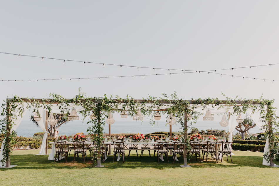 reception structure, floral-filled reception, colorful florals, floral design, florist, wedding florist, wedding flowers, orange county weddings, orange county wedding florist, orange county florist, orange county floral design, flowers by cina