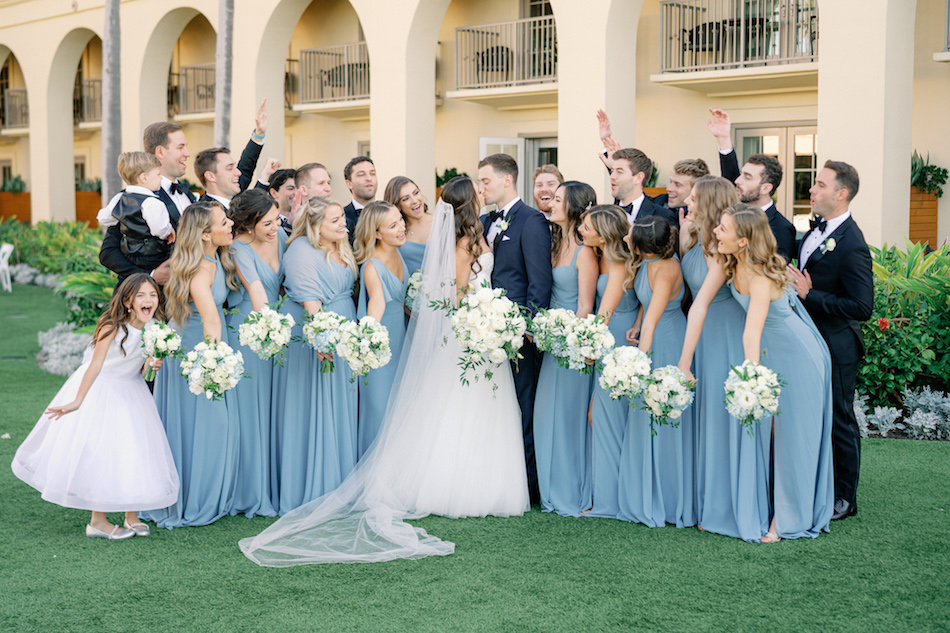 Gorgeous Wedding with Pops of Blue at The Ritz-Carlton, Laguna Niguel