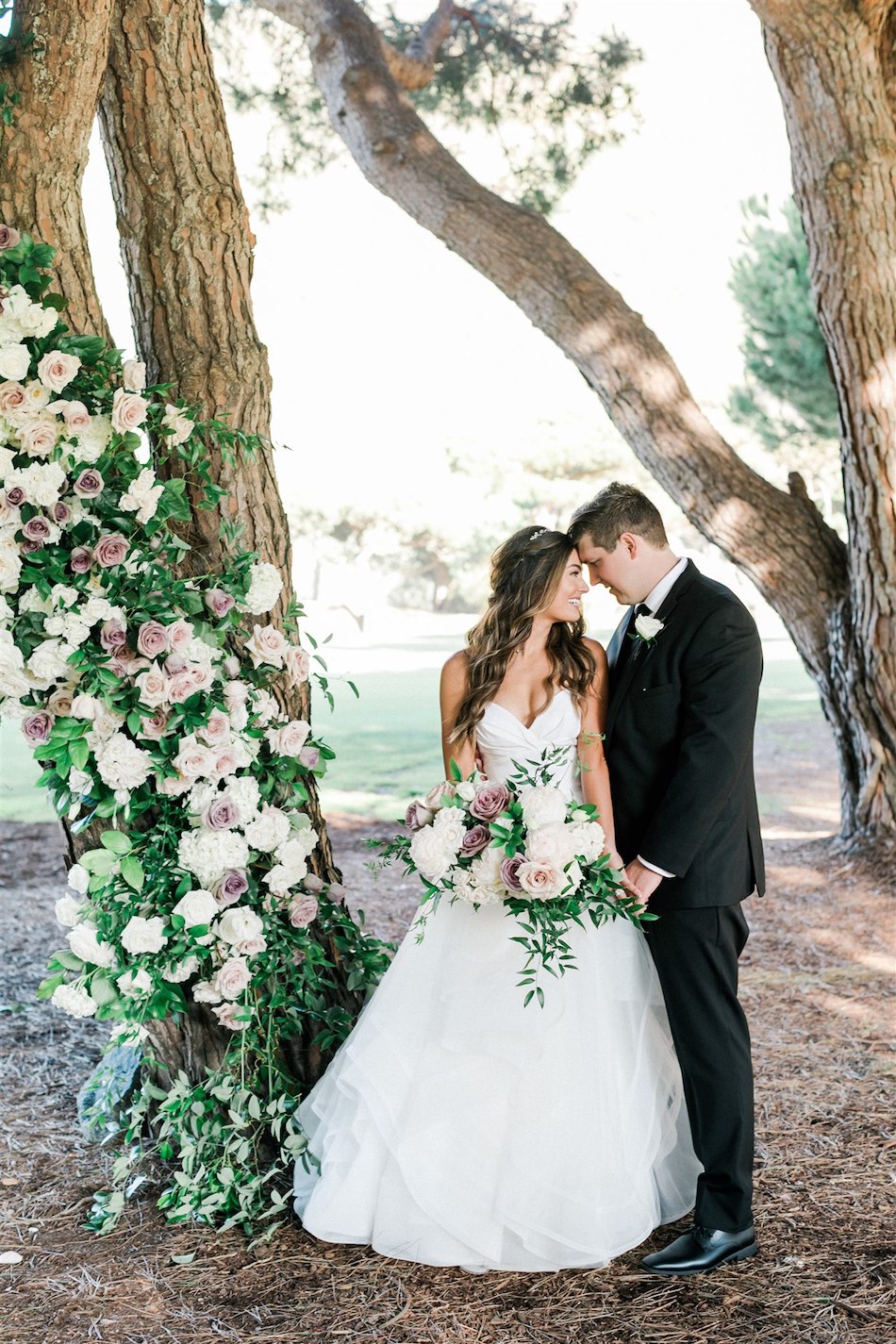 bride and groom, just married, bridal bouquet, floral design, florist, wedding florist, wedding flowers, orange county weddings, orange county wedding florist, orange county florist, orange county floral design, flowers by cina