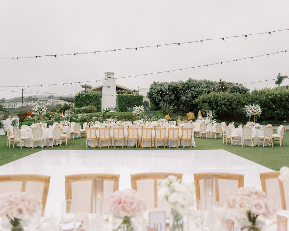 dancefloor, reception, blush reception, floral design, florist, wedding florist, wedding flowers, orange county weddings, orange county wedding florist, orange county florist, orange county floral design, flowers by cina