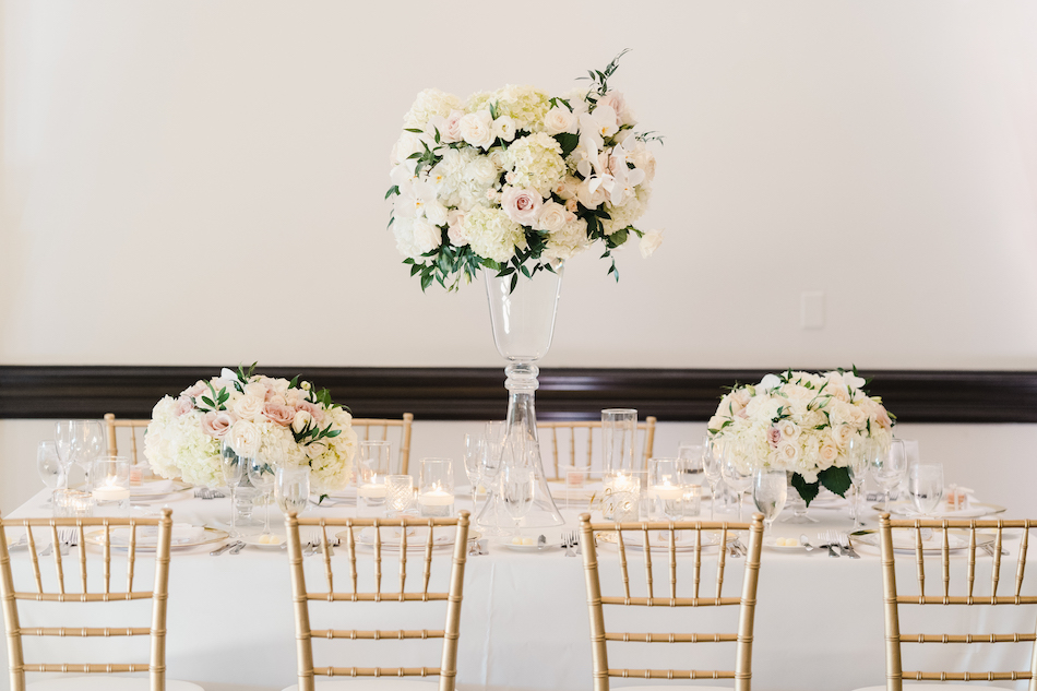 elevated centerpiece, raised florals, blush centerpiece, floral design, florist, wedding florist, wedding flowers, orange county weddings, orange county wedding florist, orange county florist, orange county floral design, flowers by cina