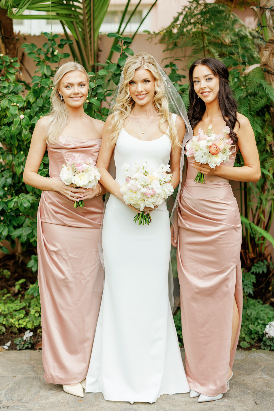 floral design, florist, wedding florist, wedding flowers, orange county weddings, orange county wedding florist, orange county florist, orange county floral design, flowers by cina, bridesmaid, blush bridesmaid dress, blush bouquets